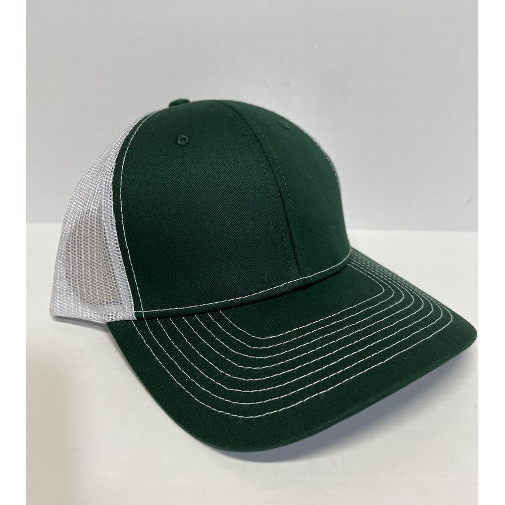 Sweet Caps Blank Trucker Hat Men OS Green Mesh Snapback Baseball Cap